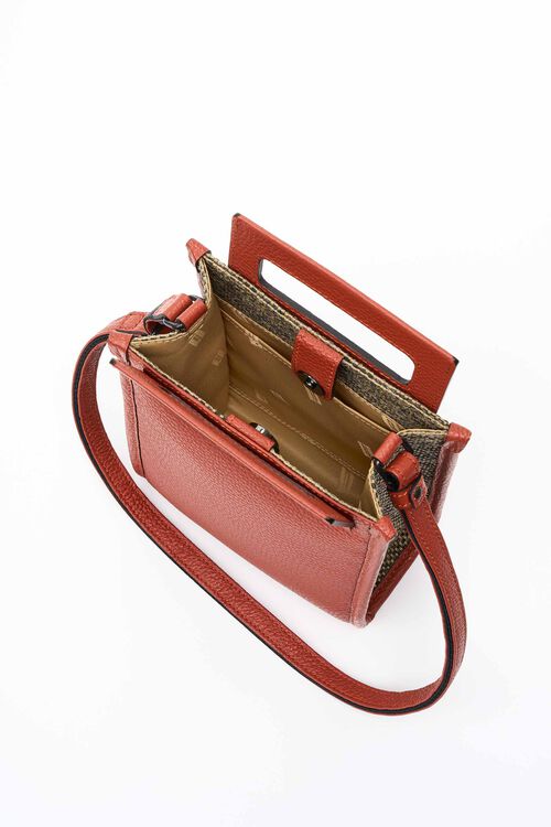 ツイードぺブル トップハンドルクロスボディ S  hi-res | Hartmann