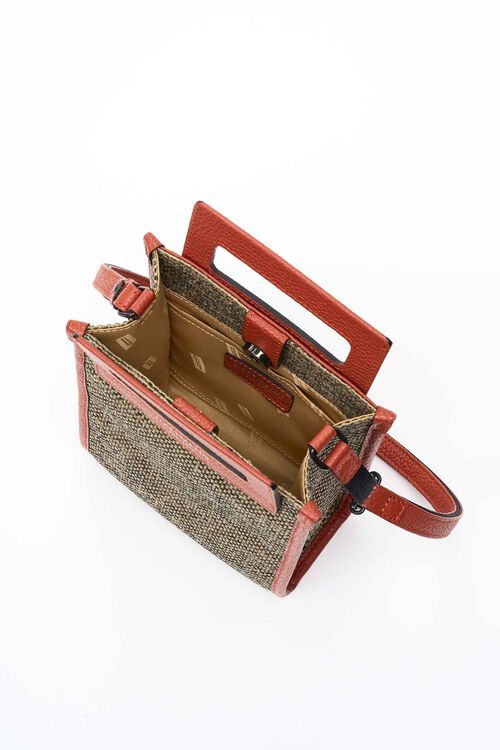 ツイードぺブル トップハンドルクロスボディ S  hi-res | Hartmann