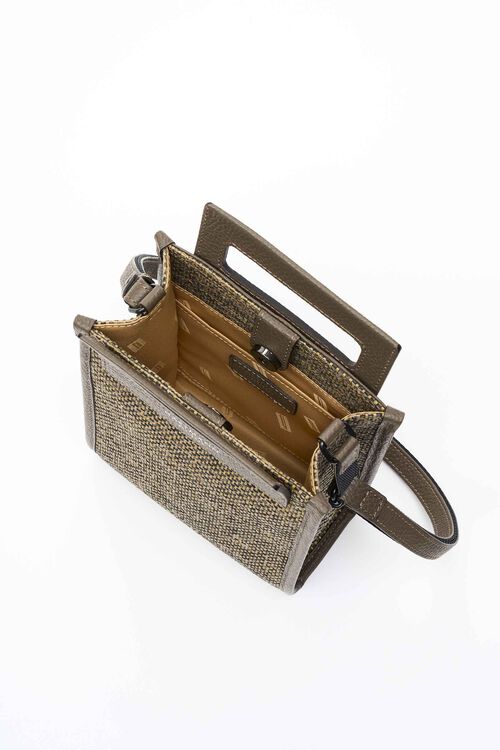 ツイードぺブル トップハンドルクロスボディ S  hi-res | Hartmann