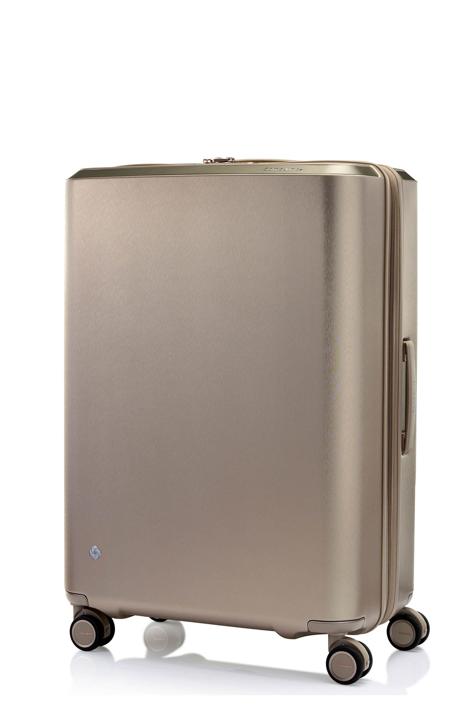 美品　Samsonite エヴォア スピナー75 キャリーケース スーツケース エヴォア Z スピナー75 エキスパンダブル アイボリーゴールド