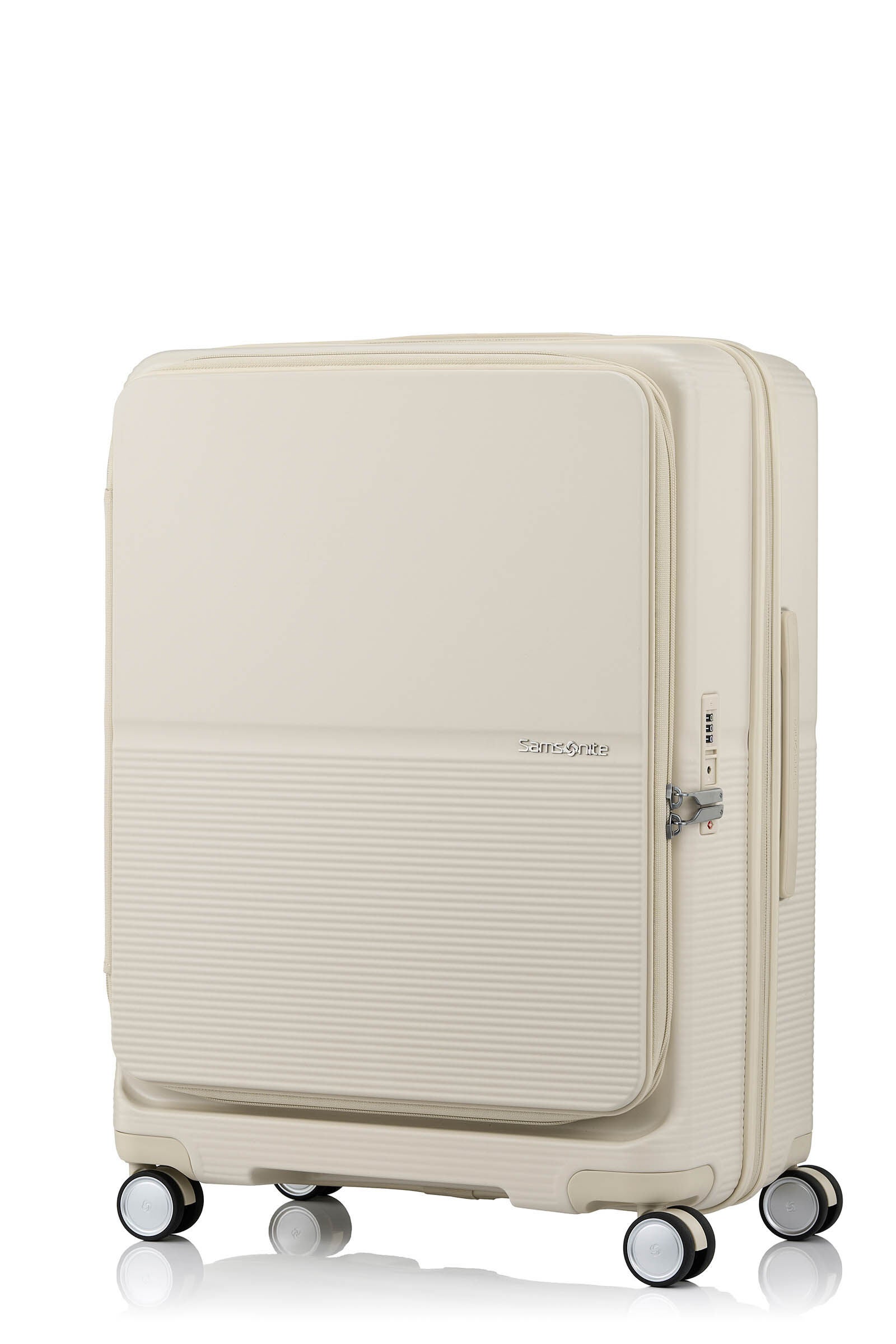 【新品】Samsonite スーツケース FLATFORM スピナー66 EXP フラットフォーム スピナー66 エキスパンダブル アイボリー