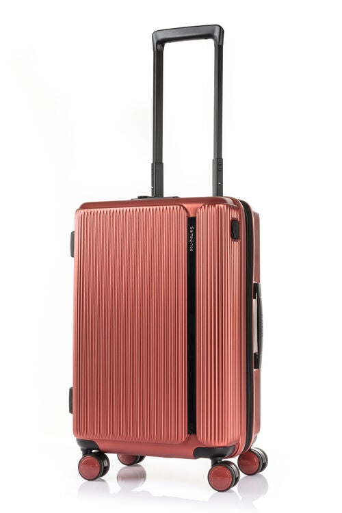 即決☆Samsonite☆特大 レザーコンビキャリー付きトランク 