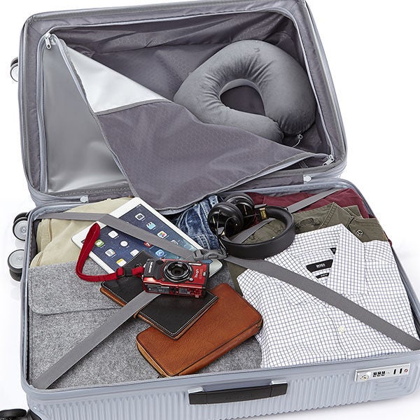 レクサ スピナー75 エキスパンダブル シルバー｜サムソナイト