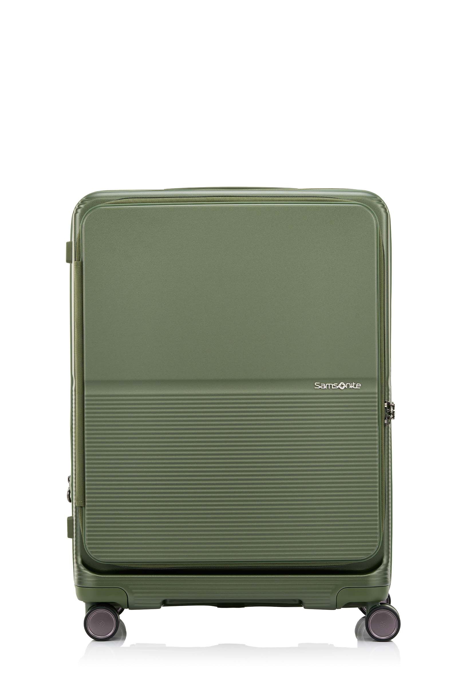 【新品】Samsonite スーツケース FLATFORM スピナー66 EXP フラットフォーム スピナー66 エキスパンダブル ダークモス