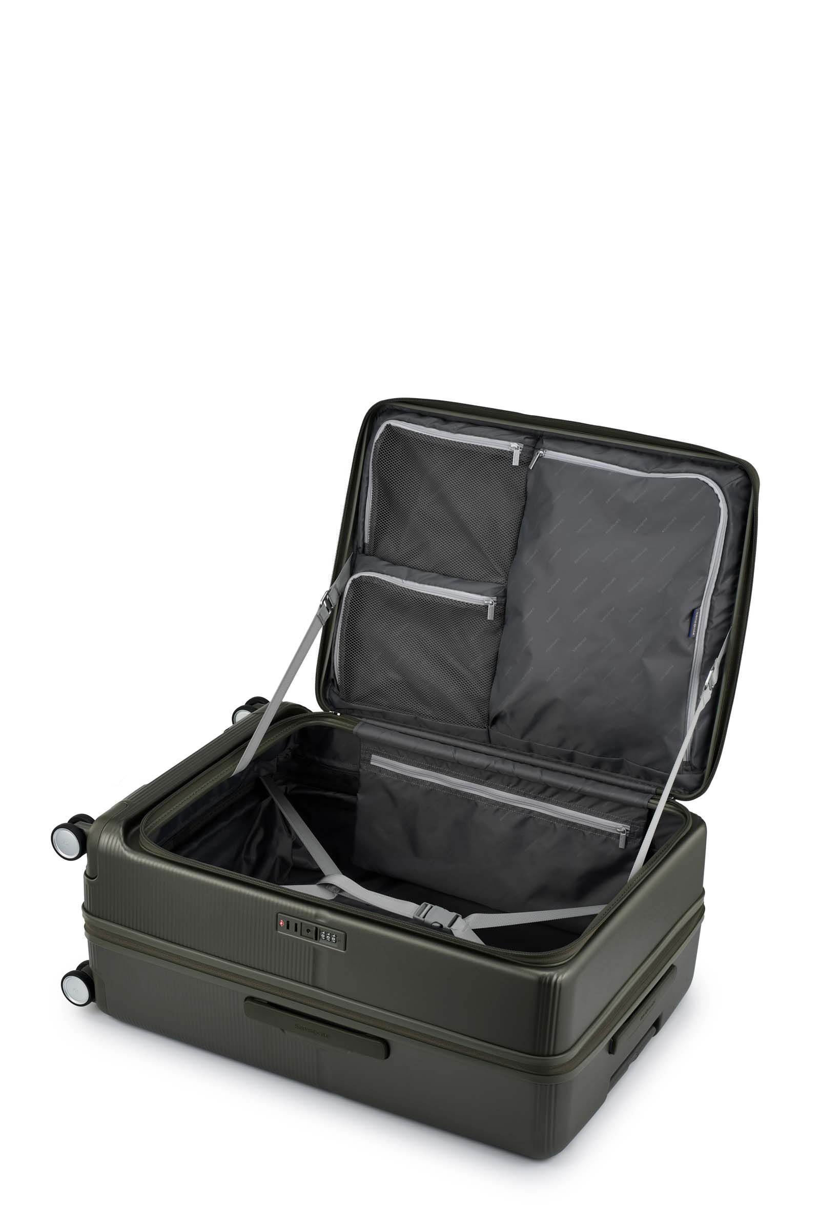 Samsonite Lサイズ スーツケース FLATFORM スピナー75 フラットフォーム スピナー75 エキスパンダブル アイボリー