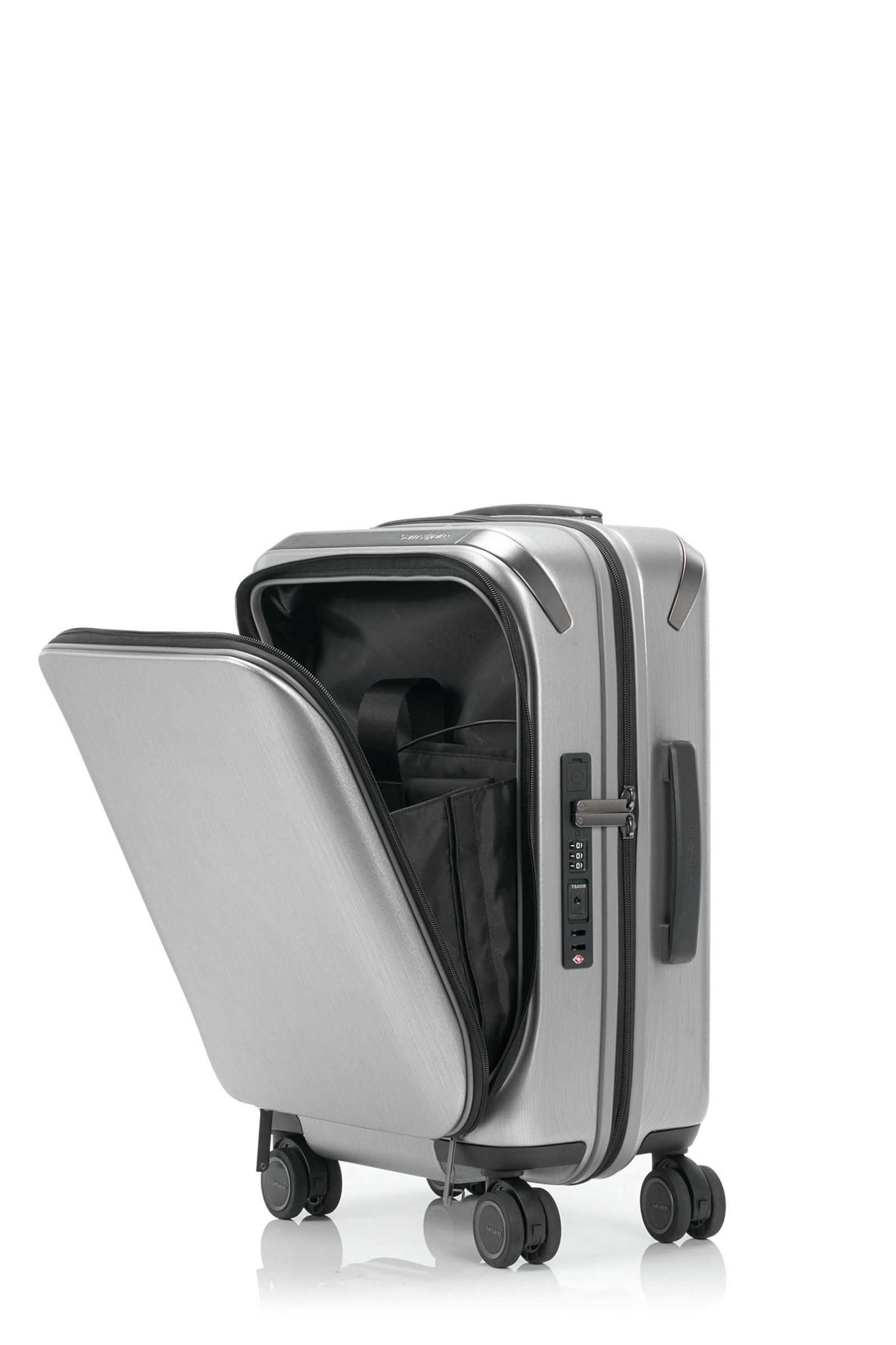 Samsonite シルバー キャリー　スピナー55 機内持ち込みサイズ Amazon.co.jp: [サムソナイト] スーツケース インターセクト