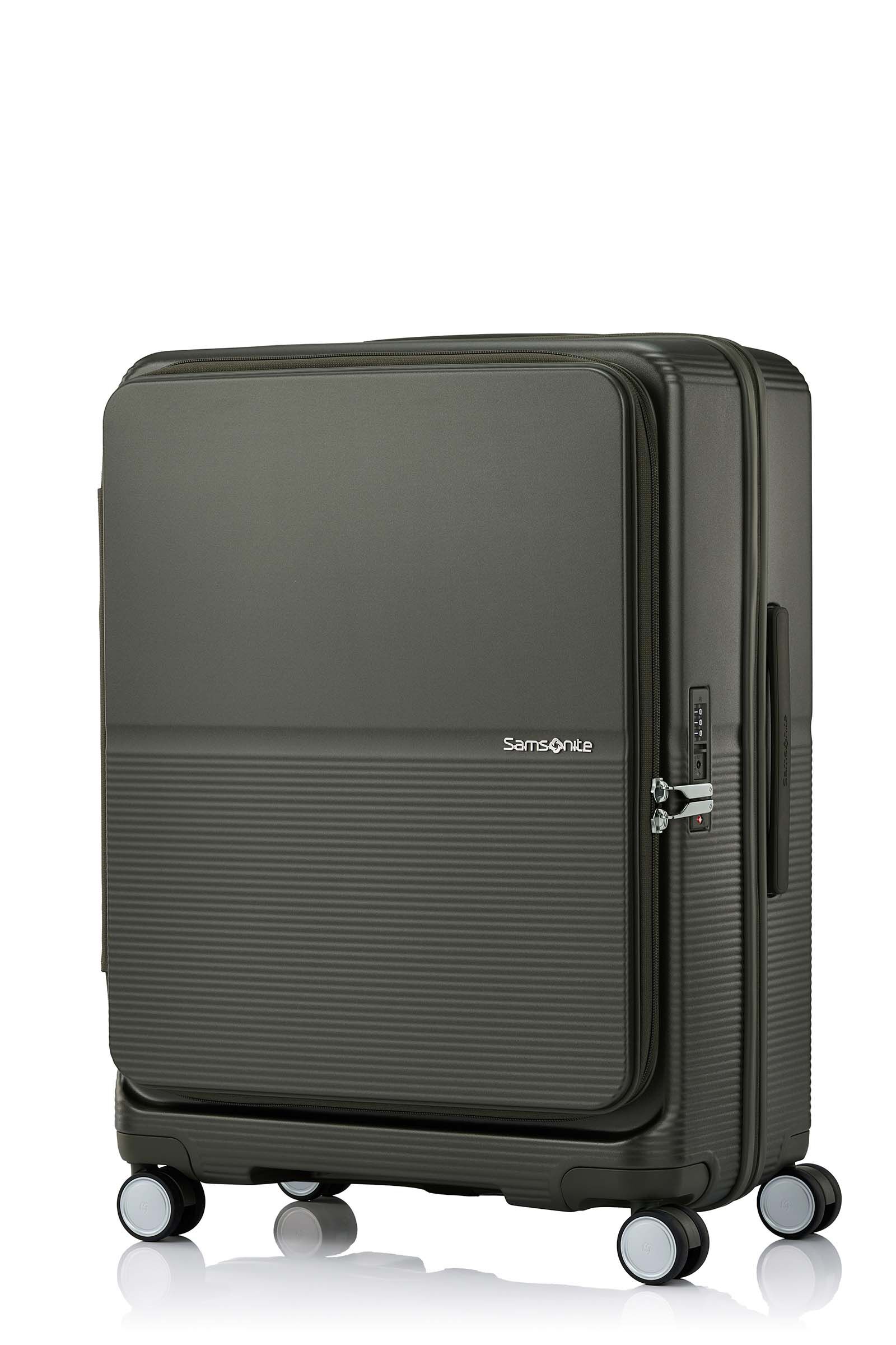 【新品】Samsonite スーツケース FLATFORM スピナー66 EXP フラットフォーム スピナー66 エキスパンダブル ダークモス