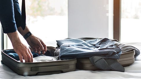 スーツケースのパッキング術